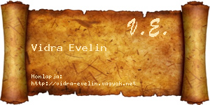 Vidra Evelin névjegykártya